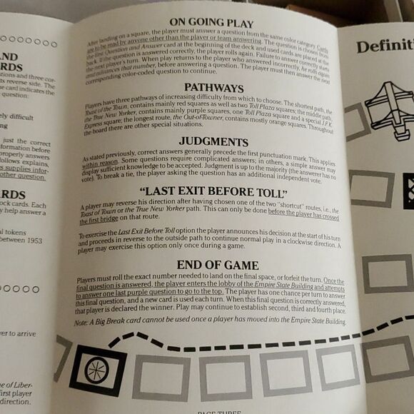 Vintage NYC TRIVIA board game educational blends chance strategy knowledge - Picture 8 of 10